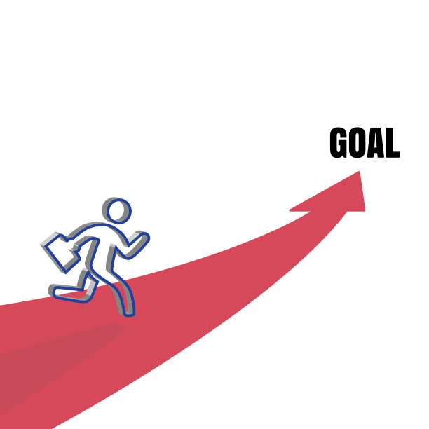 商人跑向目标门图片下载