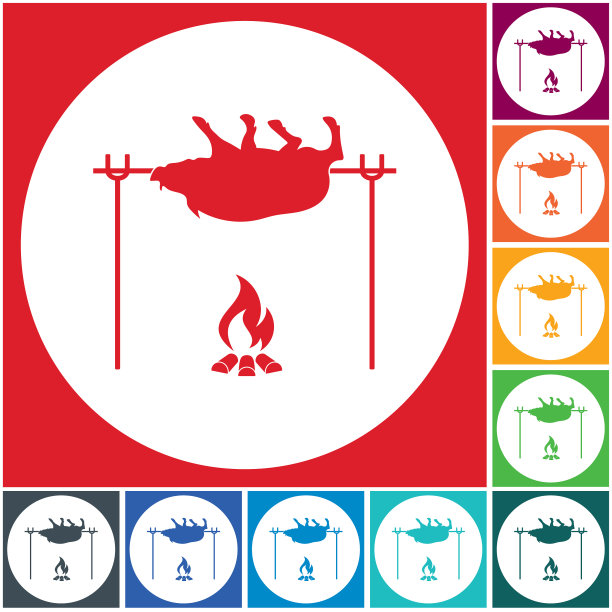 烤野猪图标图片下载