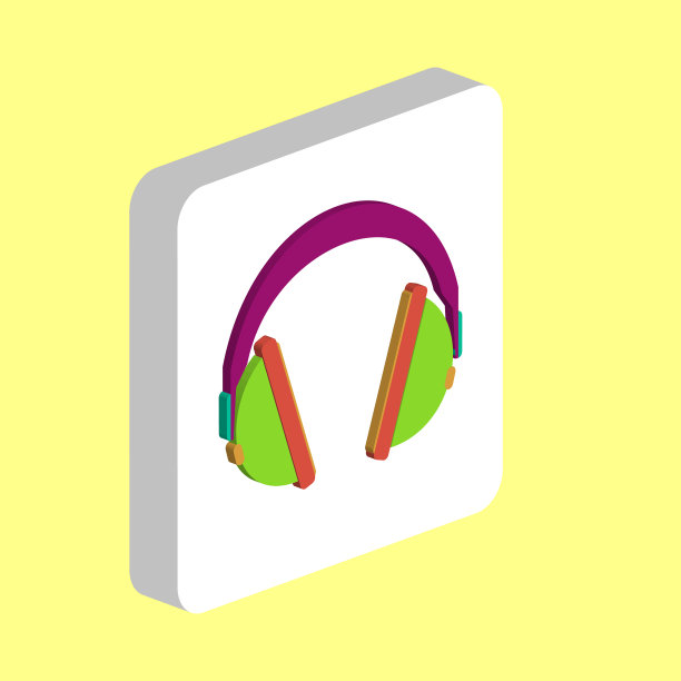 耳机电脑标志图片下载