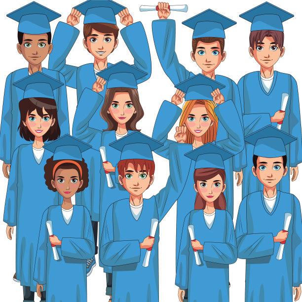 青年学生的漫画图片下载