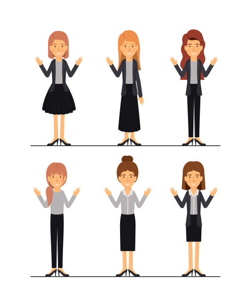 妇女们穿着五颜六色的礼服图片下载