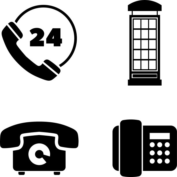 不同的手机简单的相关图标图片下载