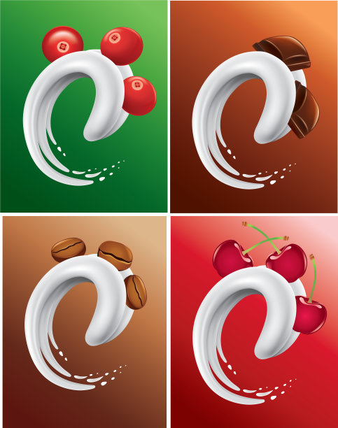 牛奶舌配巧克力蔓越莓咖啡图片下载