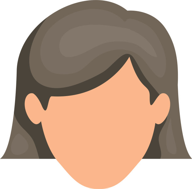 白色背景的无脸的女人与灰色短图片下载