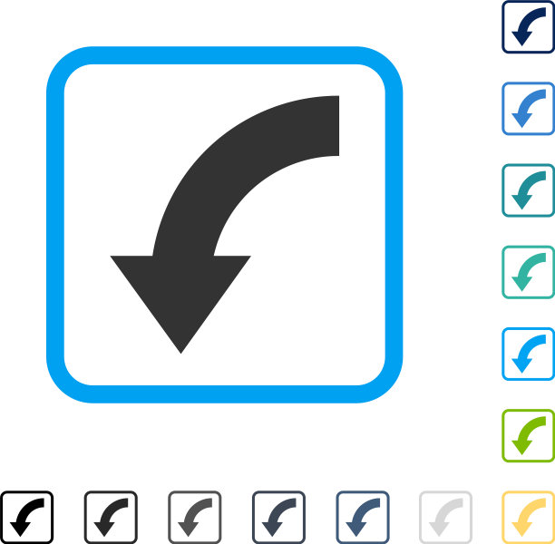 向下旋转框架图标图片下载
