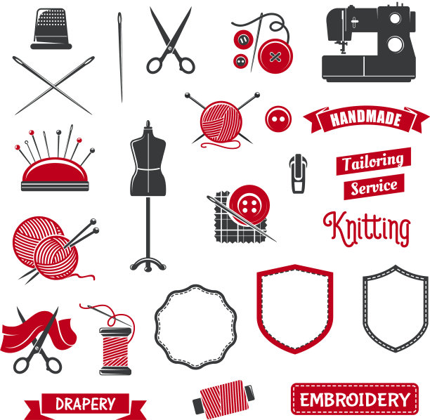 图标裁缝缝纫编织沙龙图片下载