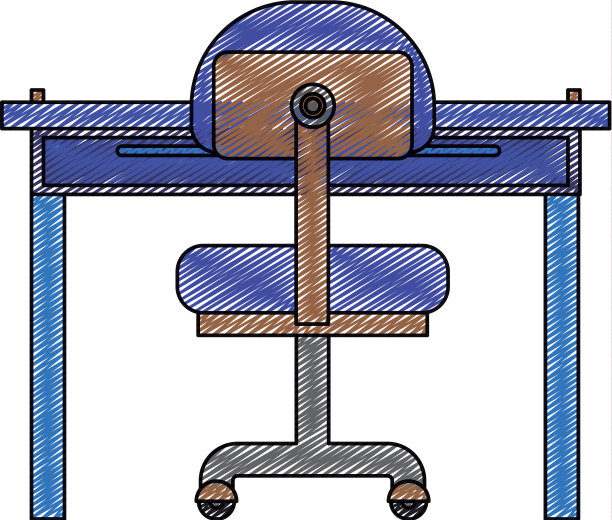 彩色蜡笔条纹剪影的特写工作图片下载