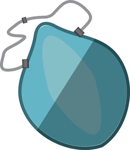 卡通呼吸面罩呼吸保护图片下载