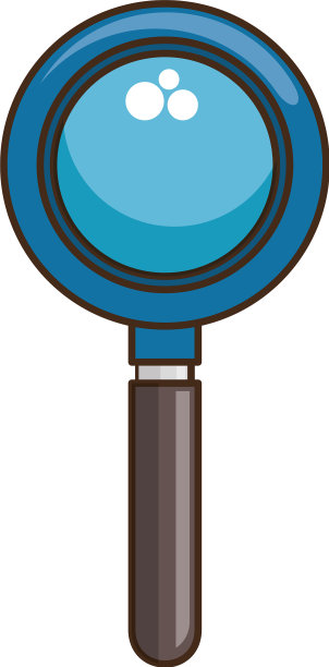 放大镜孤立图标图片下载