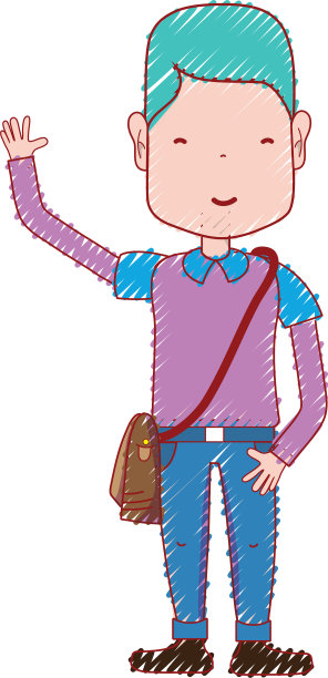 穿着休闲的衣服和发型的男人图片下载