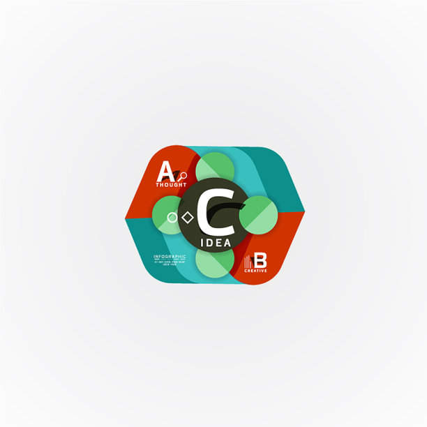 纸信息图表横幅模板与一个b c图片下载