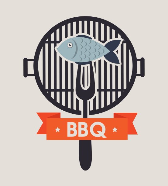 烧烤菜单牛肉啤酒设计孤立图片下载