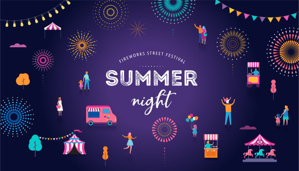 晚上庆祝时放鞭炮图片下载