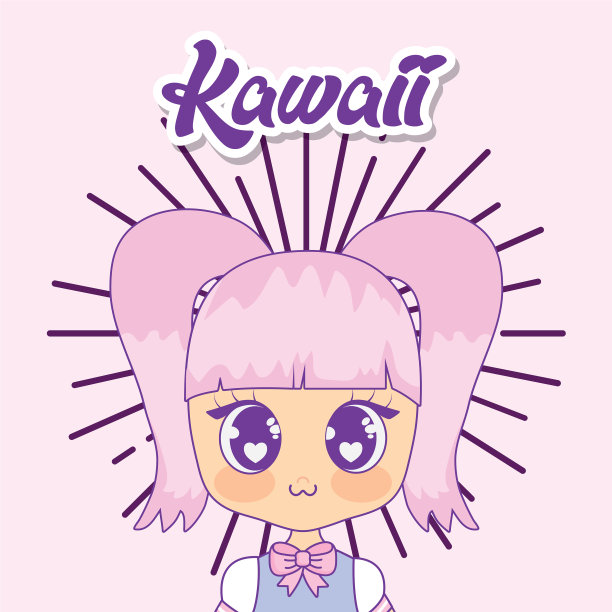 可爱的女孩旭日镜框图片下载