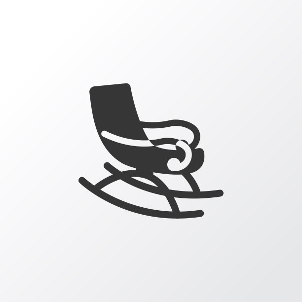 摇椅图标象征优质品质图片下载