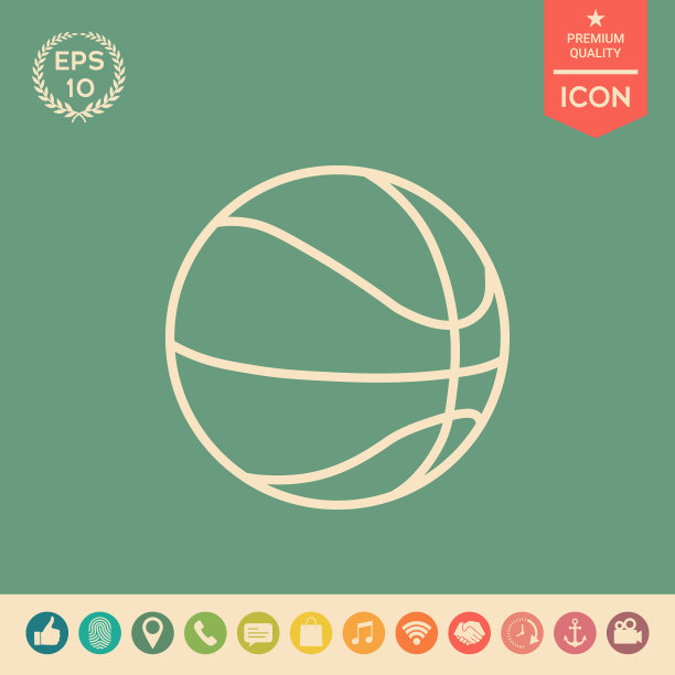 篮球球线图标图片下载