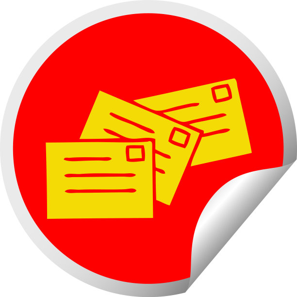 圆形脱皮贴纸卡通字母图片下载