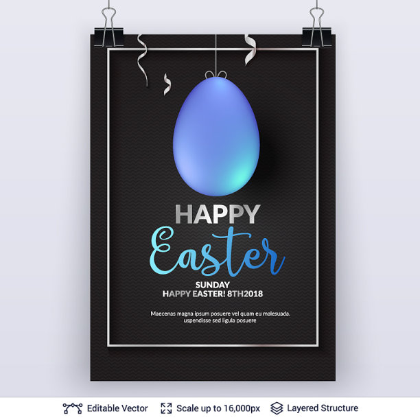 复活节背景模板图片下载