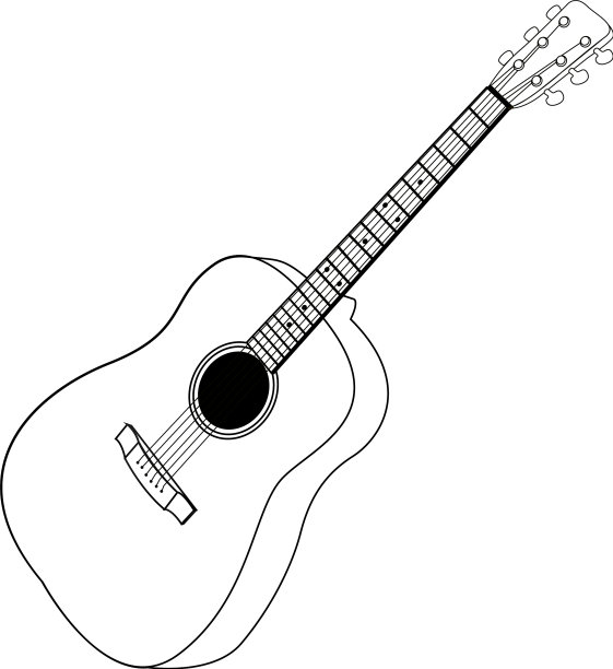 孤立的吉他大纲图片下载