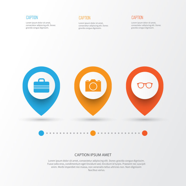 季节图标集合行李图片下载