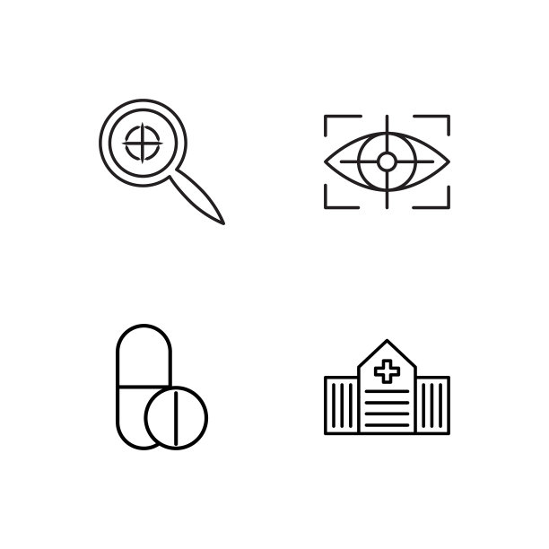 医疗简单概述图标设置图片下载