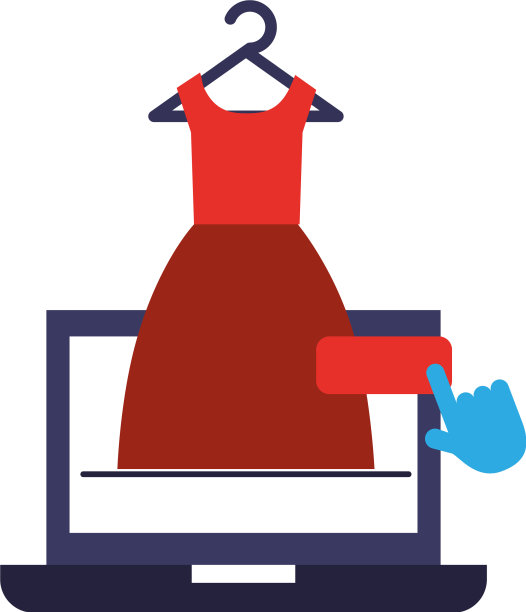 笔记本电脑服饰手工点击网上购物图片下载