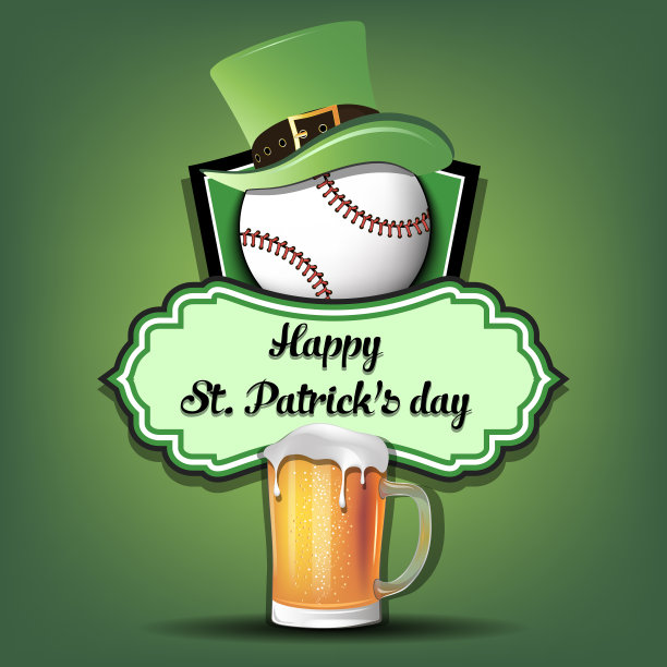 圣帕特里克节快乐，棒球快乐图片下载