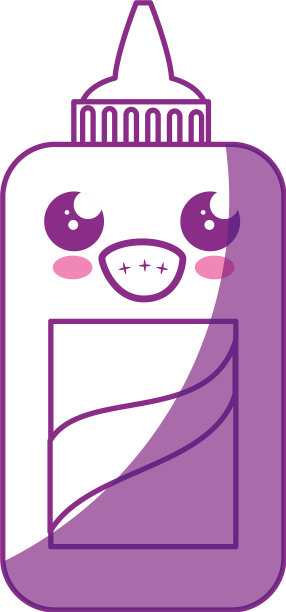 卡哇伊胶瓶图标图片下载