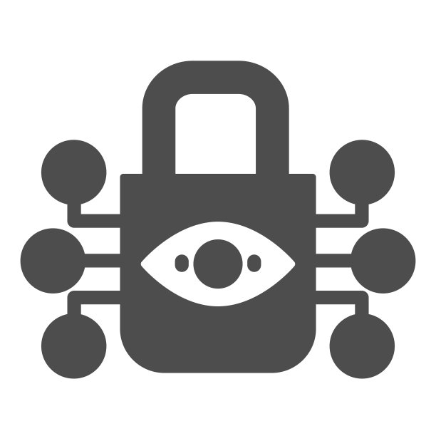 视网膜扫描锁定固体图标眼图片下载