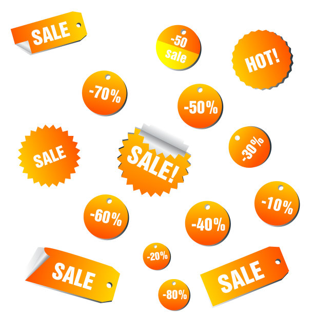 销售和促销标签收集eps 10图片下载