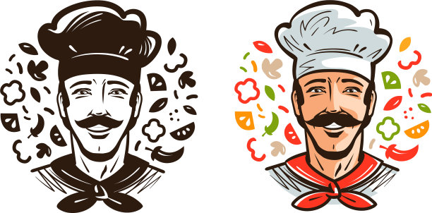 开心厨师写真烹饪美食图片下载