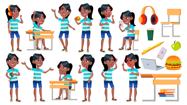 女生摆出黑色爆炸头图片下载