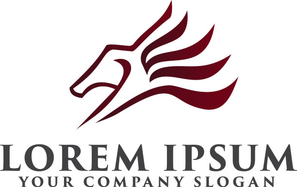 马标志设计概念模板图片下载