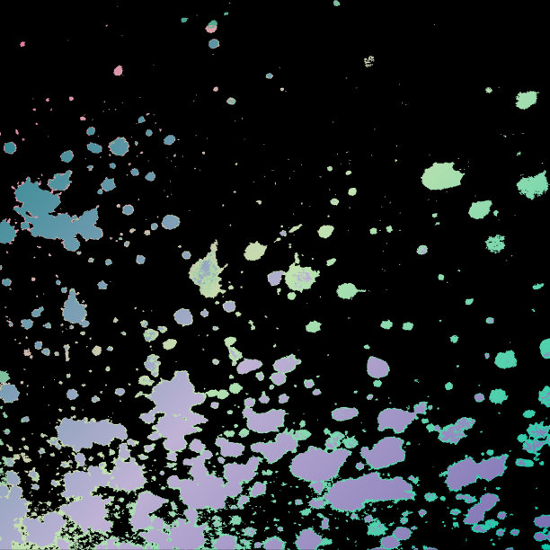 霓虹爆炸喷绘艺术模板图片下载