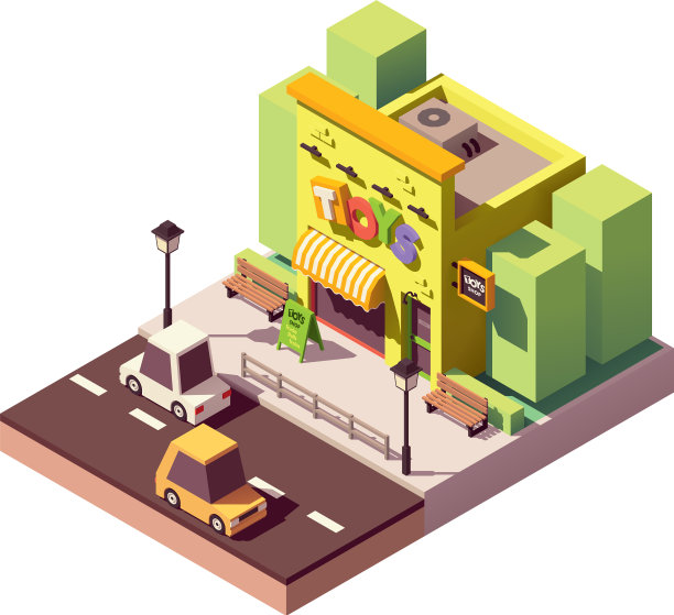 等距玩具店图片下载