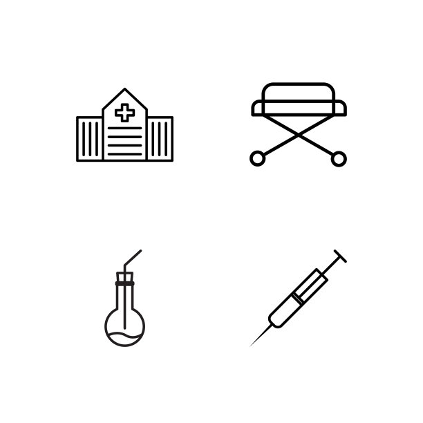 医疗简单概述图标设置图片下载