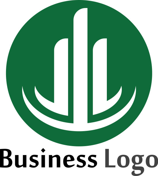 柱形图标Logo模板设计图片下载