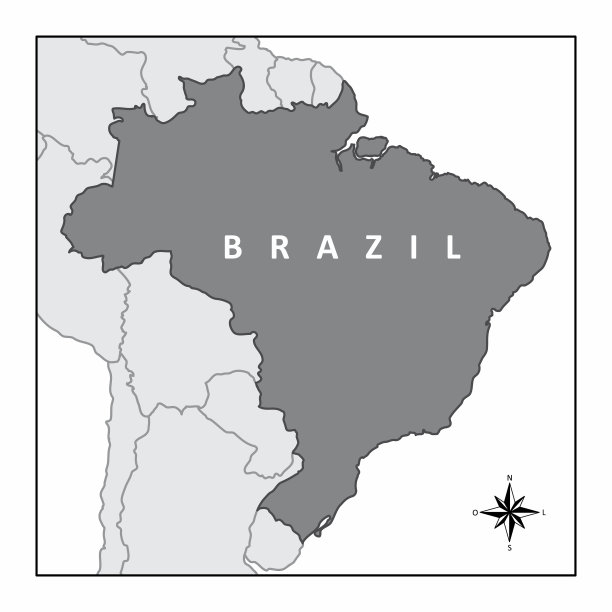 巴西地图图片下载