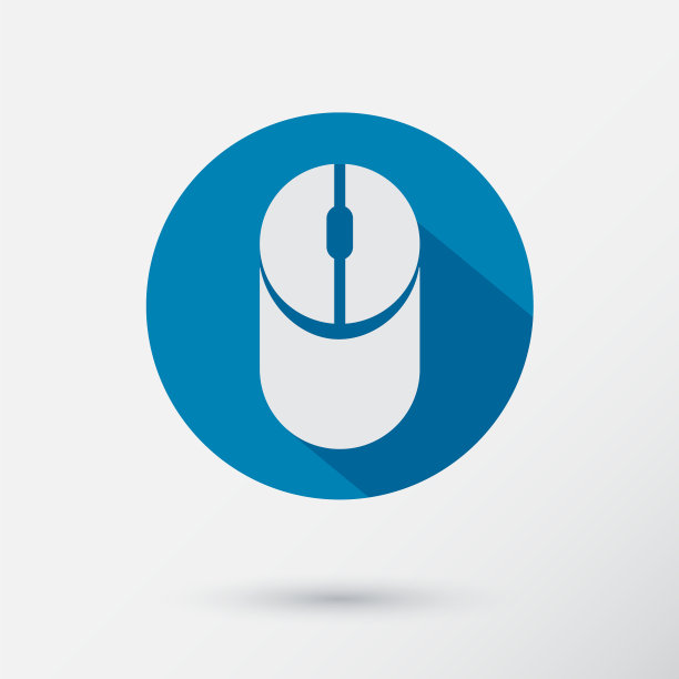电脑鼠标图标的平面设计图片下载