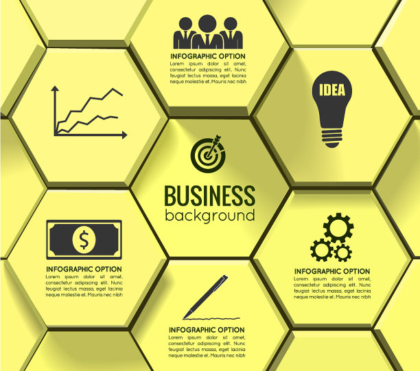 商业几何图形信息模板图片下载