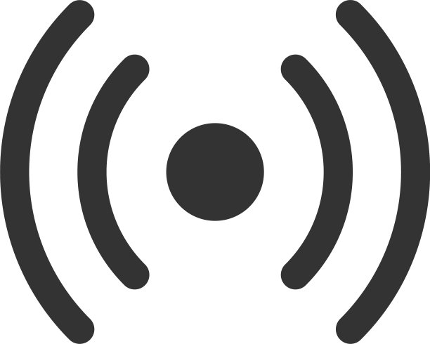 Wi-fi源平面图标图片下载