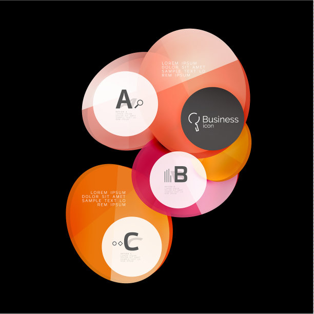 玻璃圈抽象背景图片下载