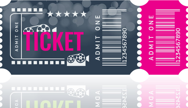影院门票样本模板设计新潮图片下载