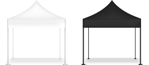 3d模拟逼真的帐篷展示流行展台图片下载