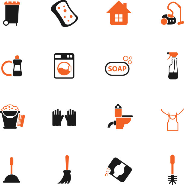 清洁公司图标集图片下载