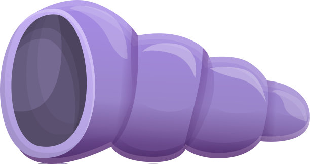 紫色外壳图标卡通风格图片下载