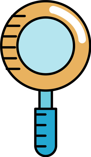 放大镜对象和学校工具图片下载