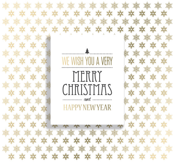 圣诞的背景是雪花和快乐图片下载