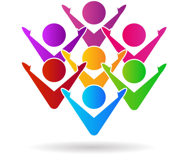 多彩的快乐团队成功人图片下载