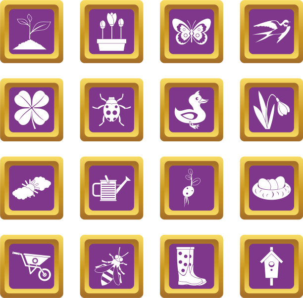 春季图标设置为紫色图片下载